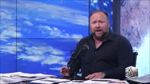 Alex Jones covers the fake alien invasion