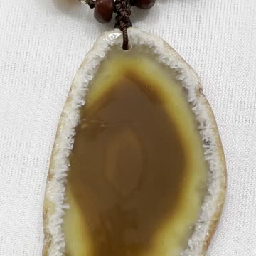 Handmade + Knotting Unique 17”~19” Adjustable Necklace with 925 Silver, Jasper