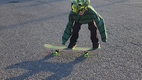 First time to the skate park.