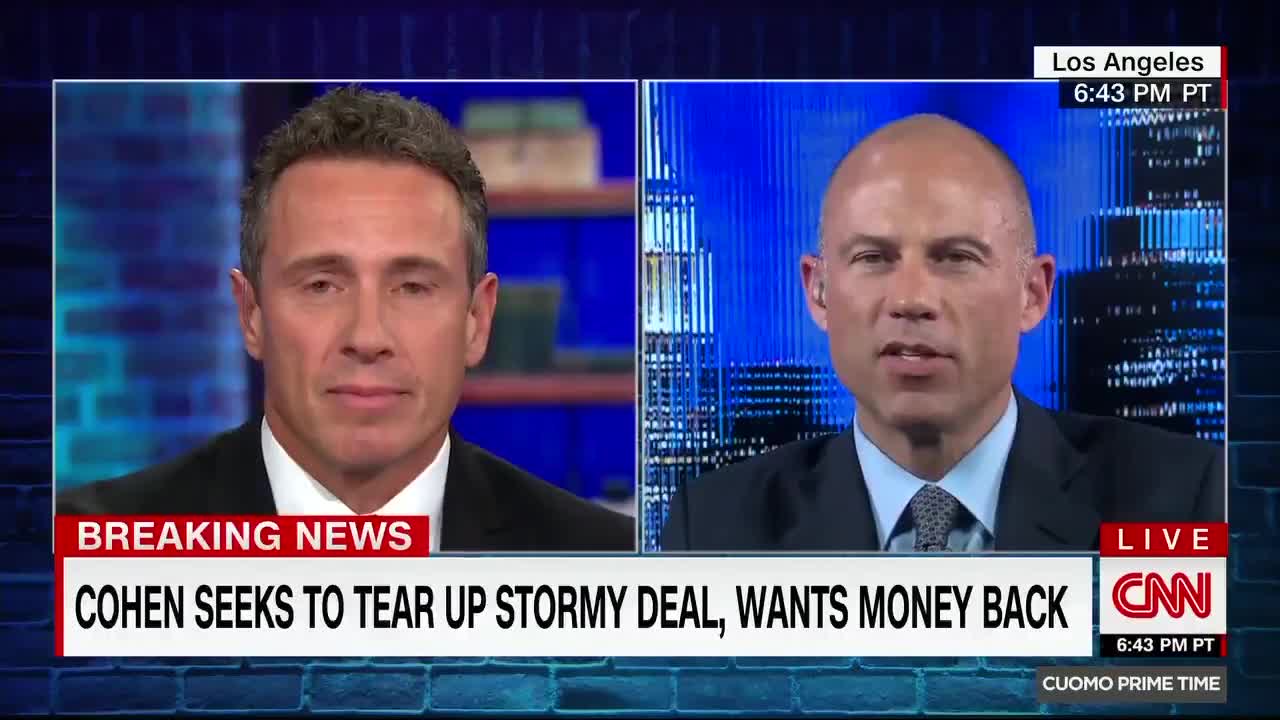 Avenatti responds to report that Cohen's offering to tear up Stormy deal