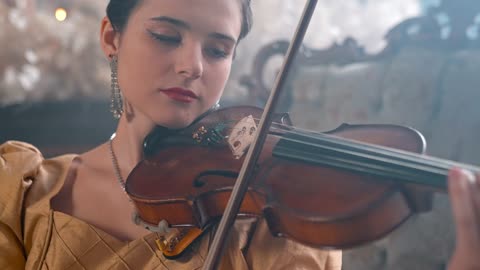 Girl Play Violin 54