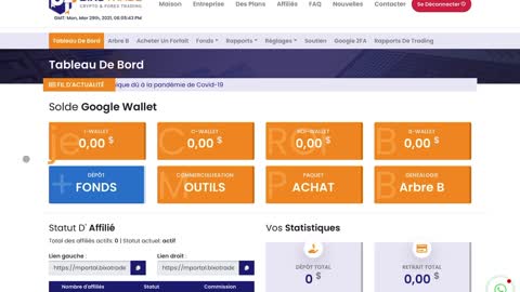 Déposer des fonds sur bixo trade