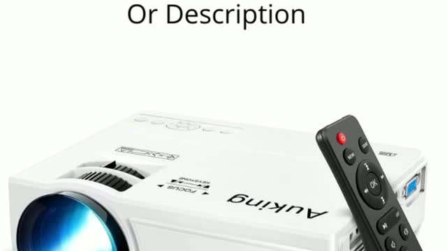 AuKing Mini Projector 2022 Upgraded Portable Video-Projector,