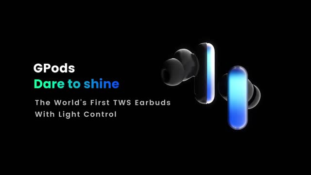 GPods:The World's First Earbuds With Light Control