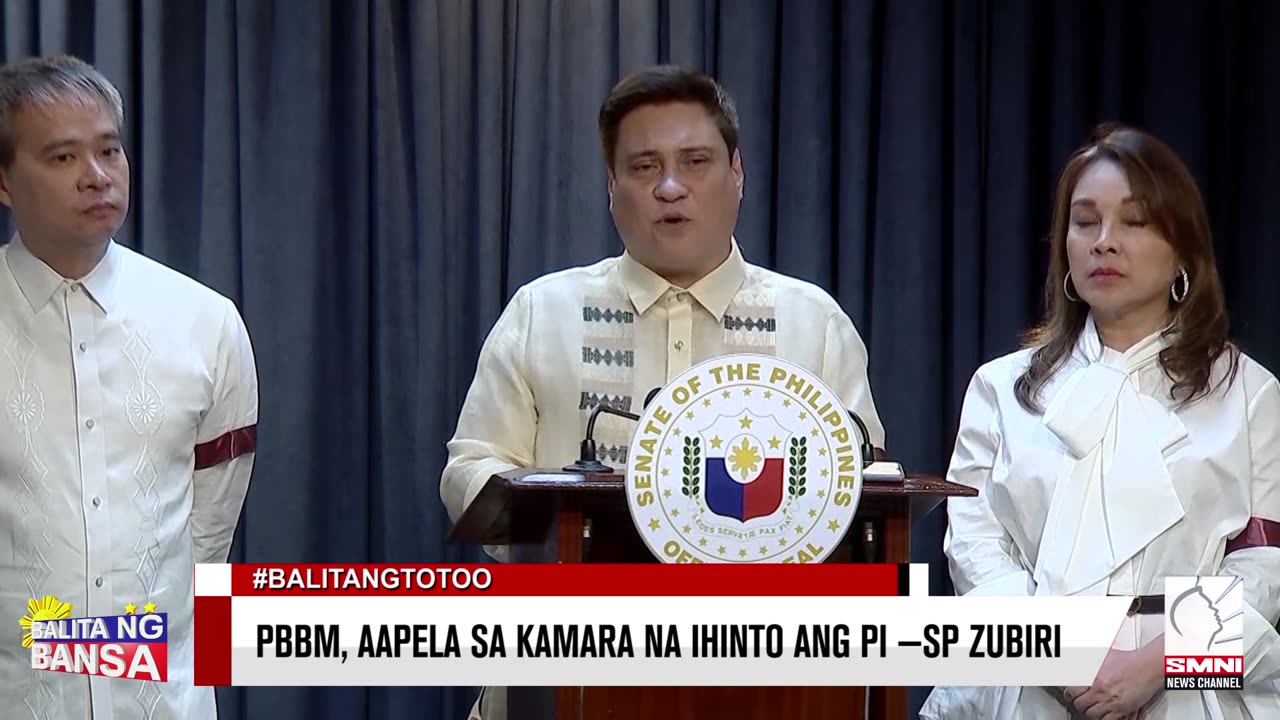 PBBM, aapela sa Kamara na ihinto ang PI —SP Zubiri