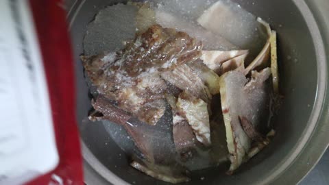 Beef head soup