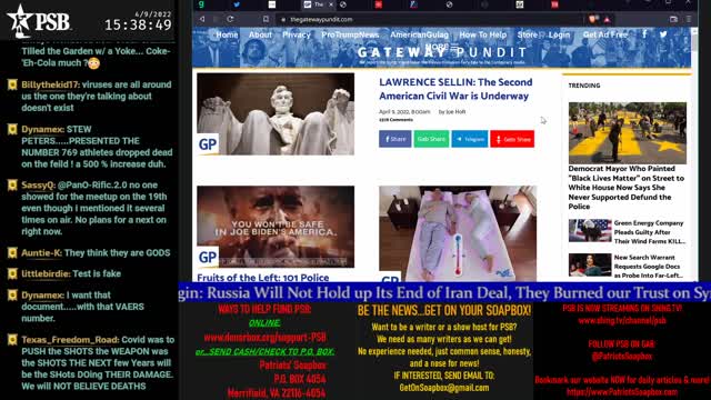 2022-04-09 15:00 EDT - Modern Day America: with LC Mac & Snover