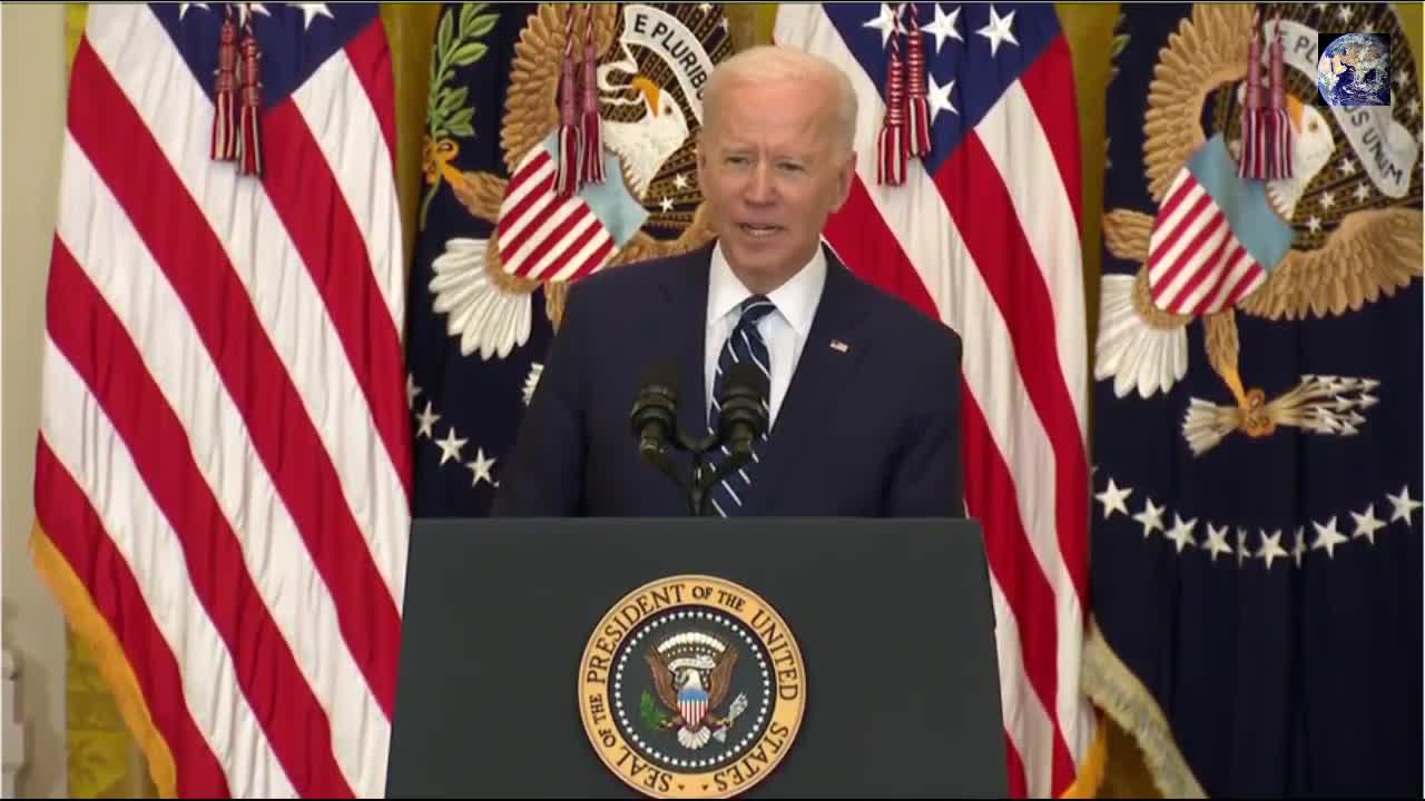 U.S. president Joe Biden's first official press conference