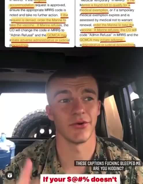 Military refusing the jab can be sentenced to Death!