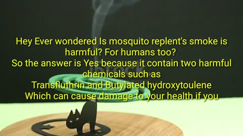 Is mosquito replent's smoke is harmful for us??/