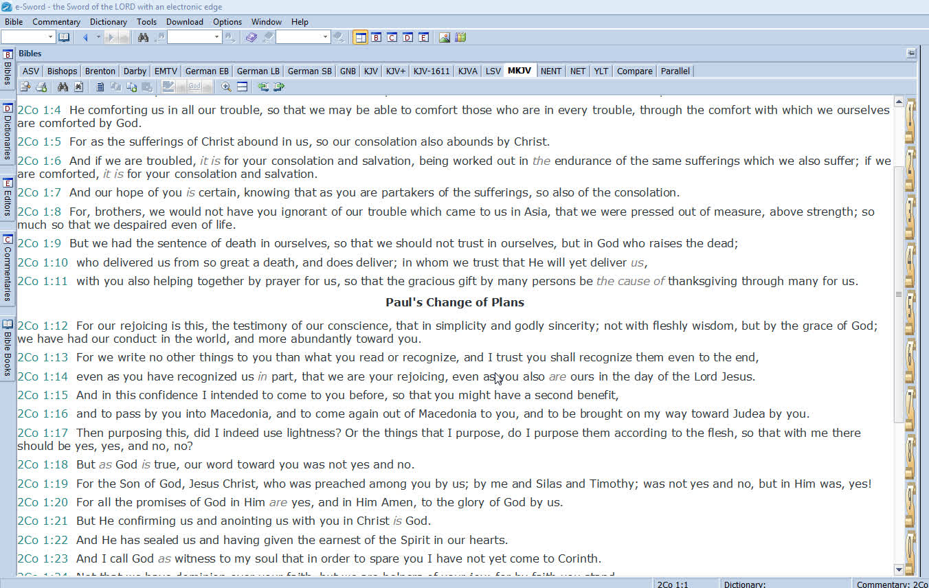 Earthly or Heavenly Plans? Commentary on 2.Cor.1:12ff