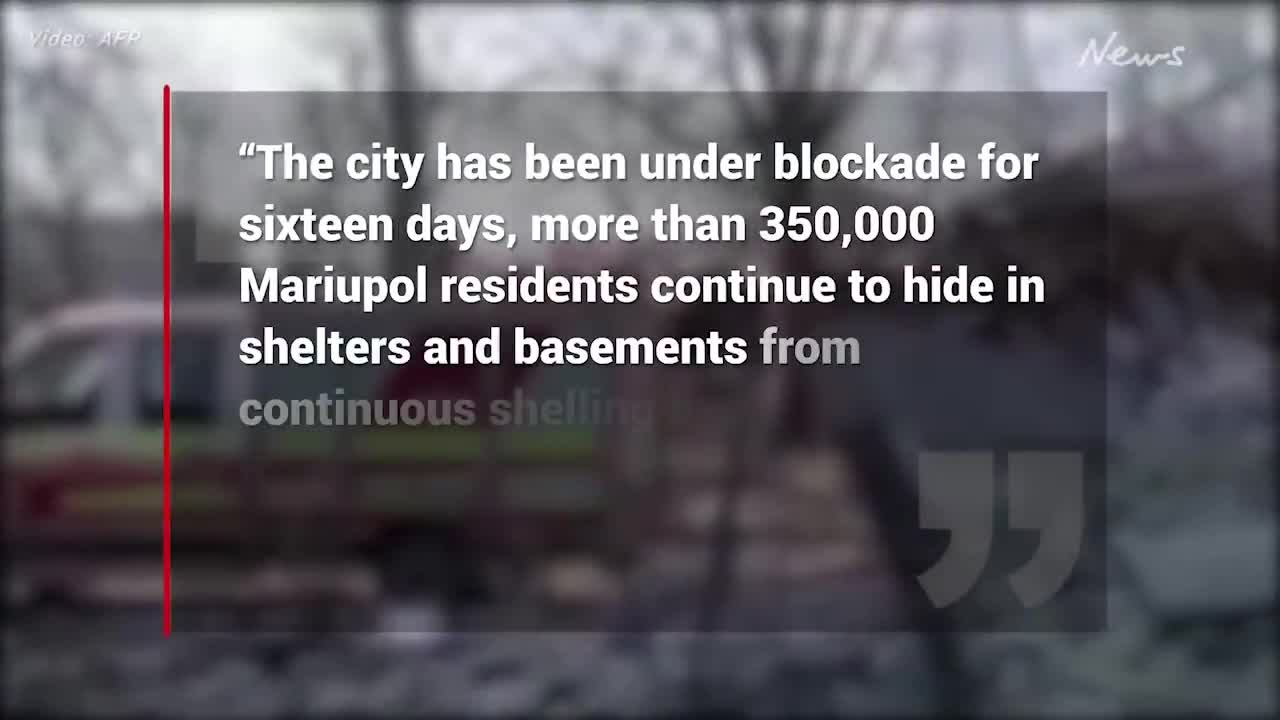 Mayor of Mariupol describes attacks as 'genocide'