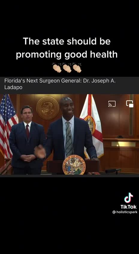 Florida New Surgeon General promotes good health over the DEATH VAX