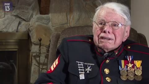 VETERAN World War II Carl Dekel, 100, breaks down and cries for America