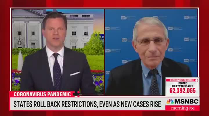 Dr. Fauci is Baffled by Texas COVID Cases Dropping After Mask Mandate Ended