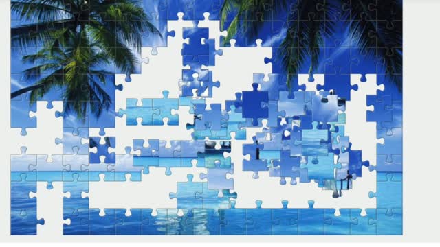 Puzzle. Sail into the sea.