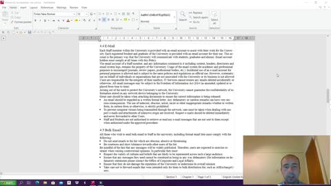University acceptable use policy