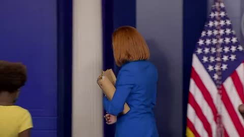 Annoyed Psaki Leaves WH Briefing