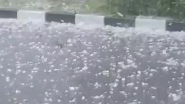 Ice raining