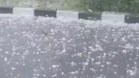 Ice raining