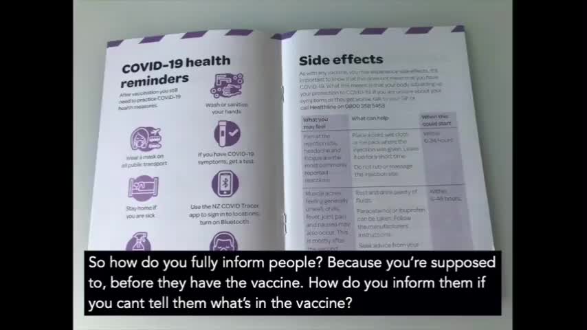 🇳🇿🐑🌿- NZ - No Pfizer Insert Available at Vaccination Center
