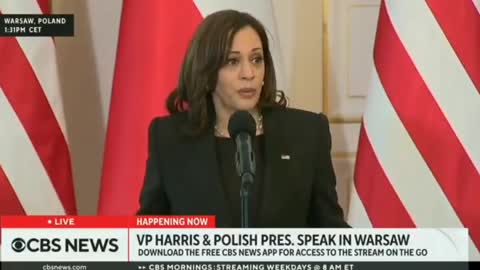 Kamala Harris Spouting Nonsense In Poland