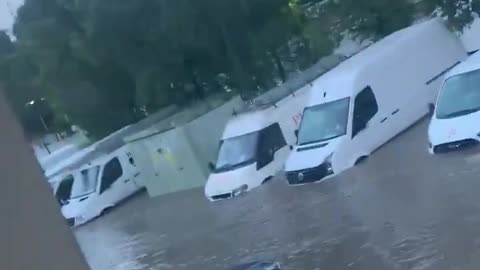 Extreme flooding causes massive damage near Falkirk, Scotland