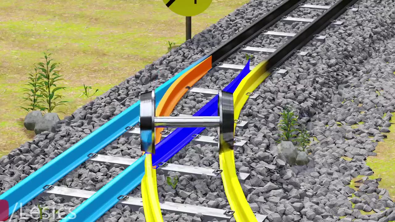 How do trains change the tracks