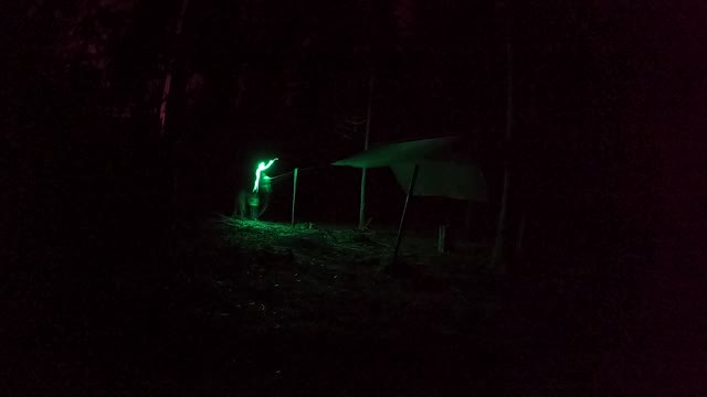 GoPro night lapse . Building a admin shelter for the rain that is coming.