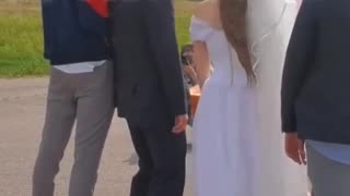 Drunk Groom on wedding day