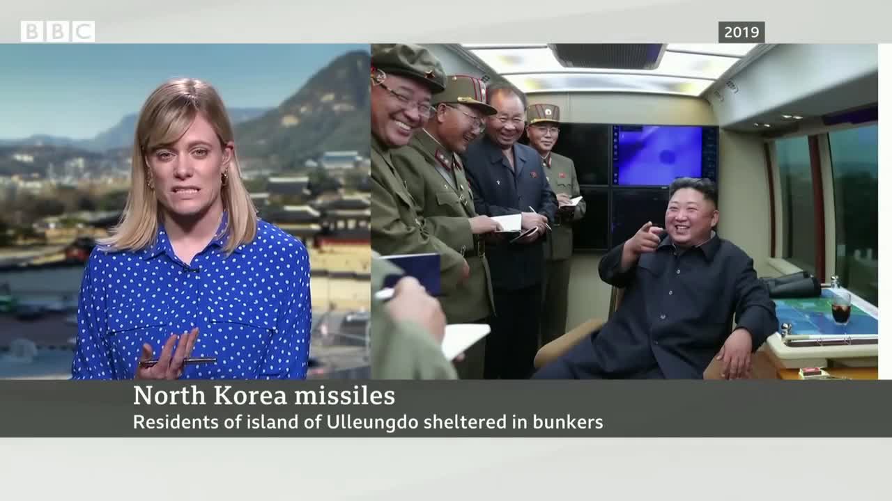 North and South Korea fire missiles off each other's coasts for first time – BBC News