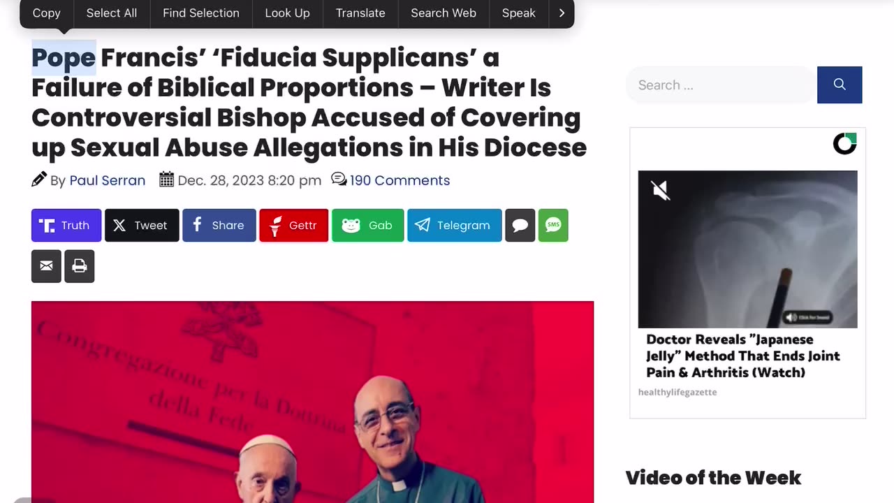 Pope Francis’ ‘Fiducia Supplicans’ a Failure of Biblical Proportions…