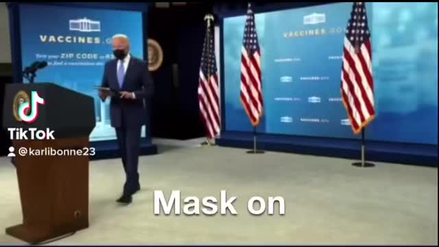 TV on, Mask on, TV off, Mask off