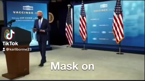 TV on, Mask on, TV off, Mask off