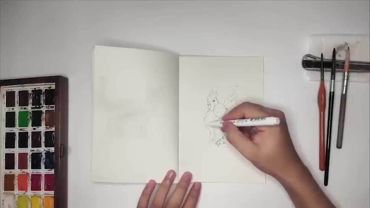 Aprenda a desenhar galinhas de alta classe com Quynh Painter parte 1