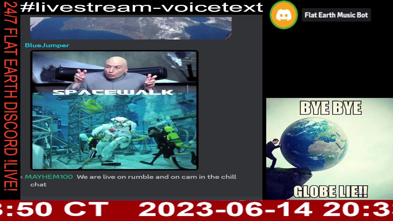 24/7 Flat Earth Discord !LIVE! - 3110 - https://discord.gg/flatearth