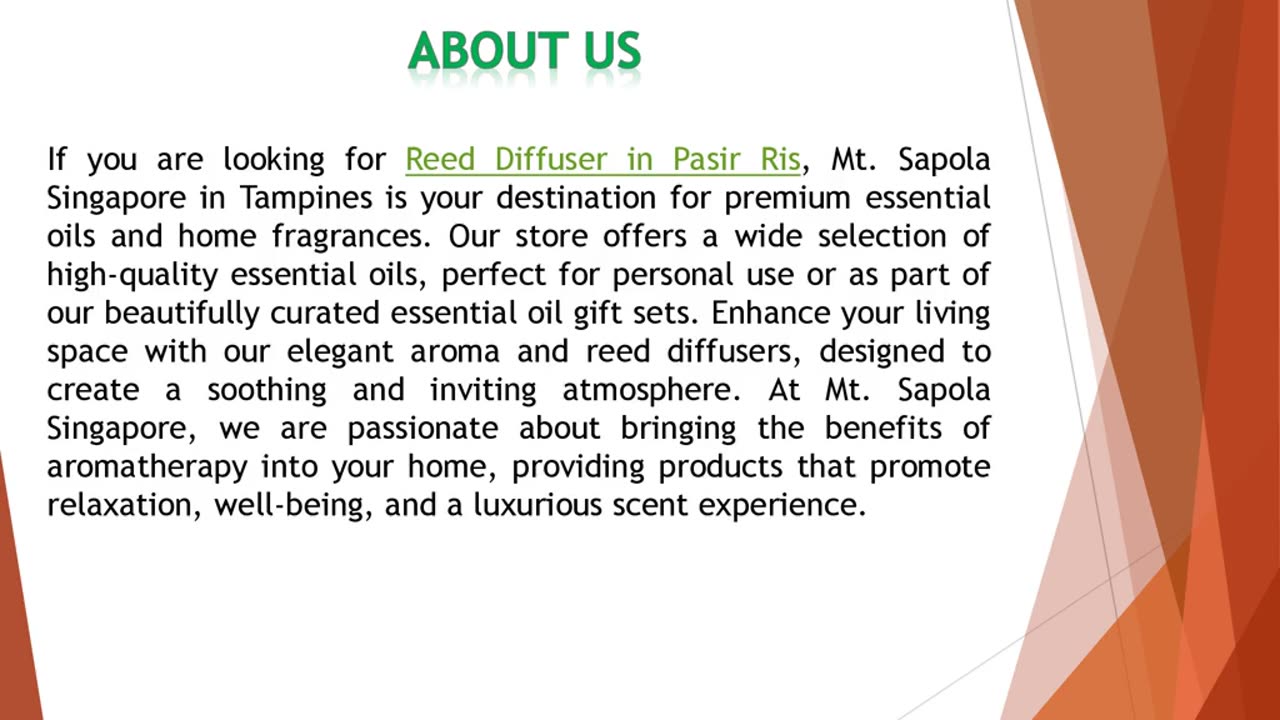 If you are looking for Reed Diffuser in Pasir Ris