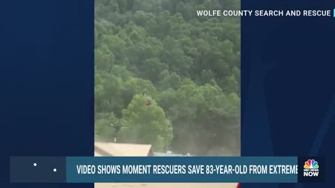 Watch: Helicopter Rescues 83-Year-Old Woman Trapped By Kentucky Flooding Off Roof