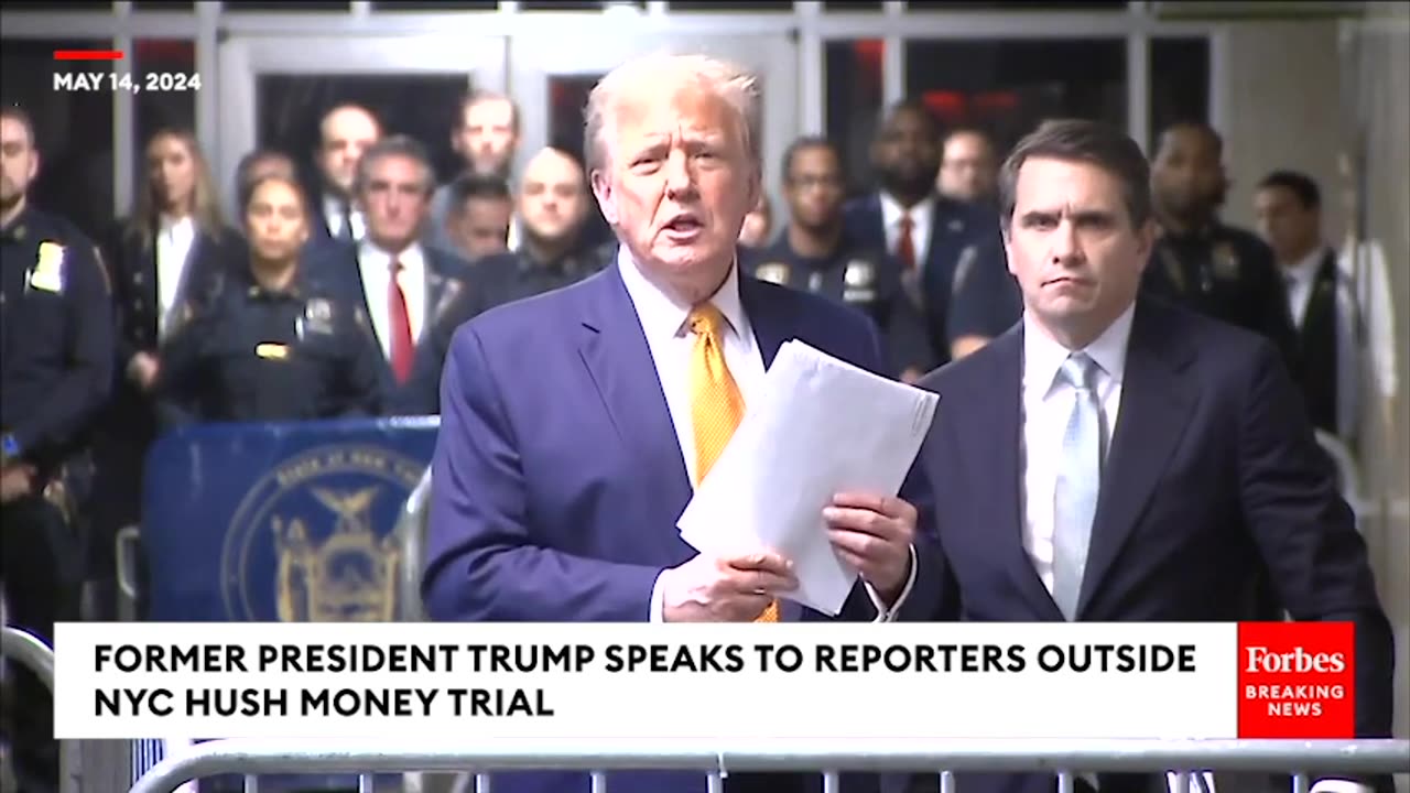 Trump Reacts After Michael Cohen Testimony In NYC Hush Money Trial