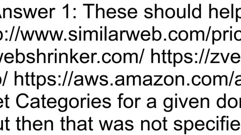 API for finding the category of a domain