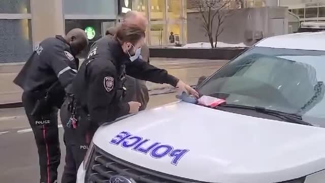 Ottawa police just arrested "Convoy Organizer - Christopher Barber"