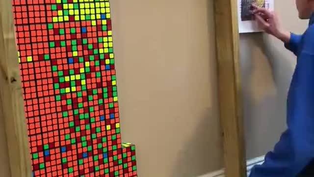 Making Shrek Out of Rubik's Cubes