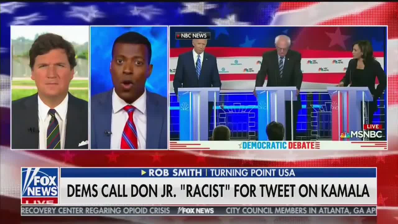 Tucker Carlson and Rob Smith slam Dems for attacks on Trump Jr.