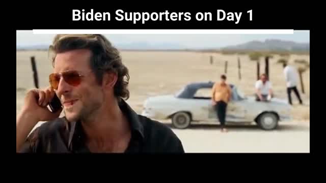 Biden Supporters On Day 1