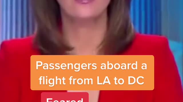 Passengers aboard a flight from LA to DC