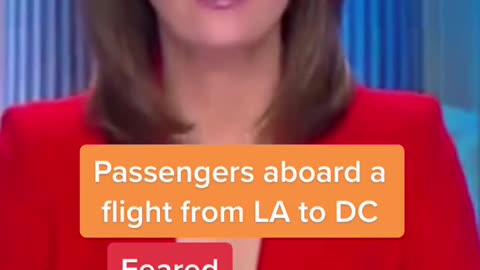 Passengers aboard a flight from LA to DC