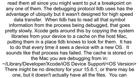 Debugger Xcode has killed the LLDB RPC server to allow the debugger to detach from your process You