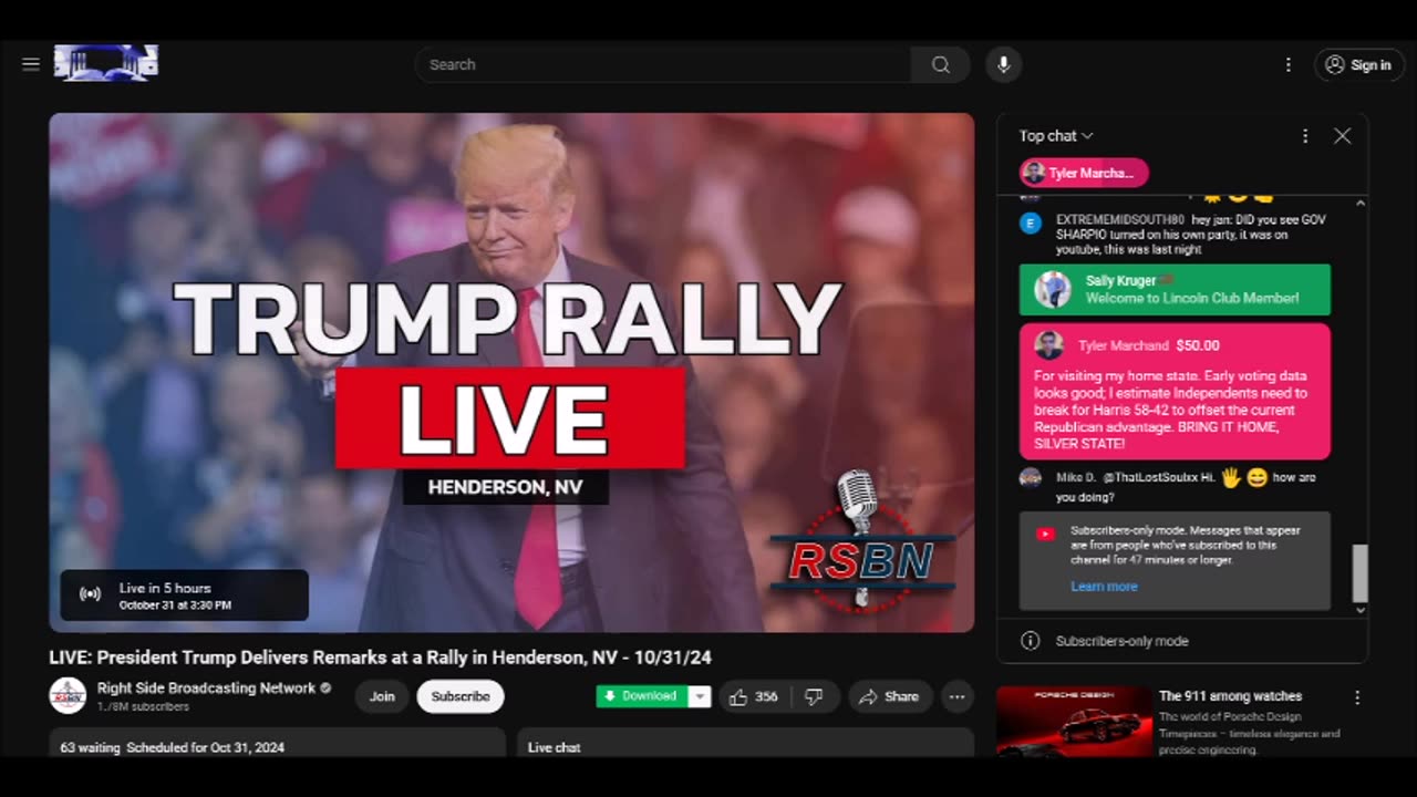 LIVE: President Trump Delivers Remarks at a Rally in Henderson, NV - 10/31/24