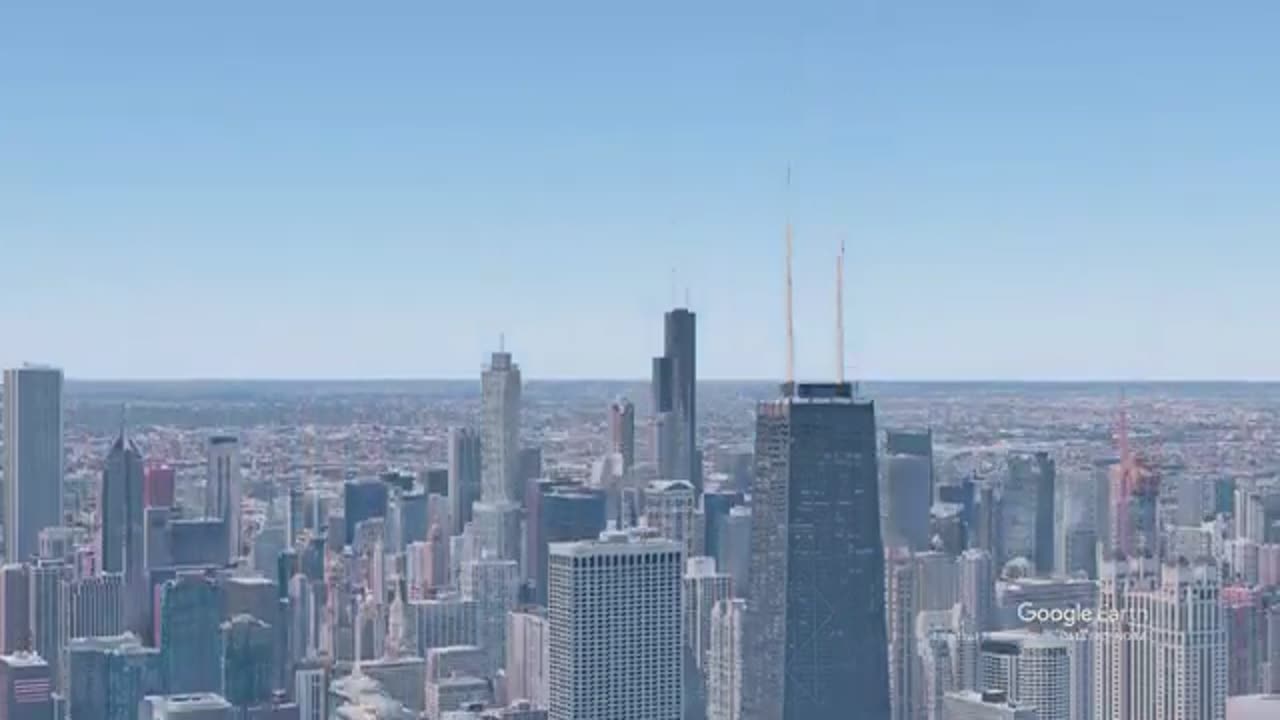 Chicago city by drone