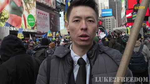 Times Square Pro Ukraine demonstration